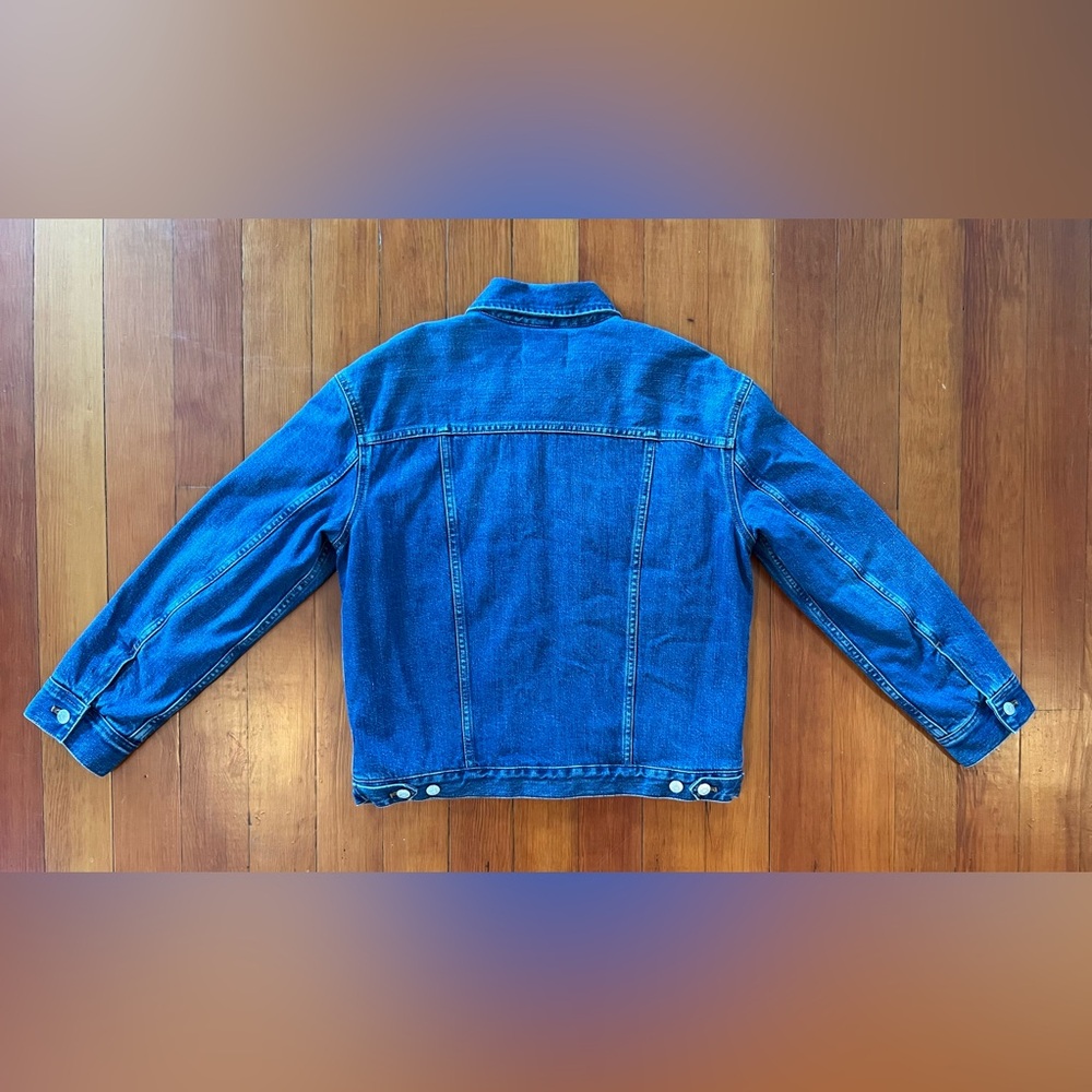 NWT Madewell The Boxy-Crop Jean Jacket: Quilted Lining Edition - Medium - Picture 5 of 9